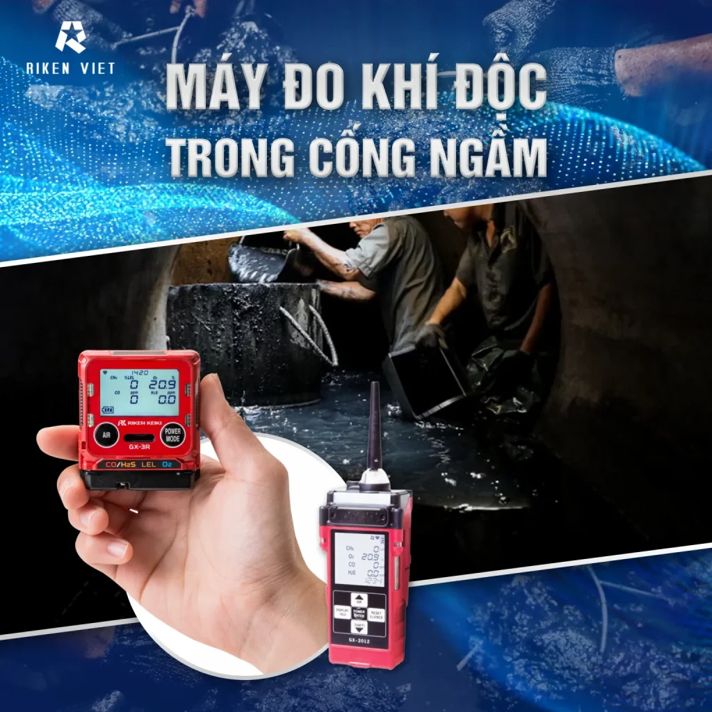 máy đo khí độc trong cống ngầm