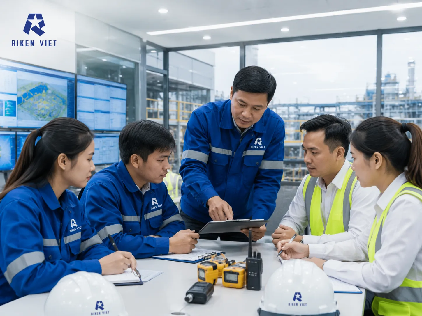 Thao tác đo khí an toàn tại hiện trường Thao tác đo khí an toàn tại hiện trường