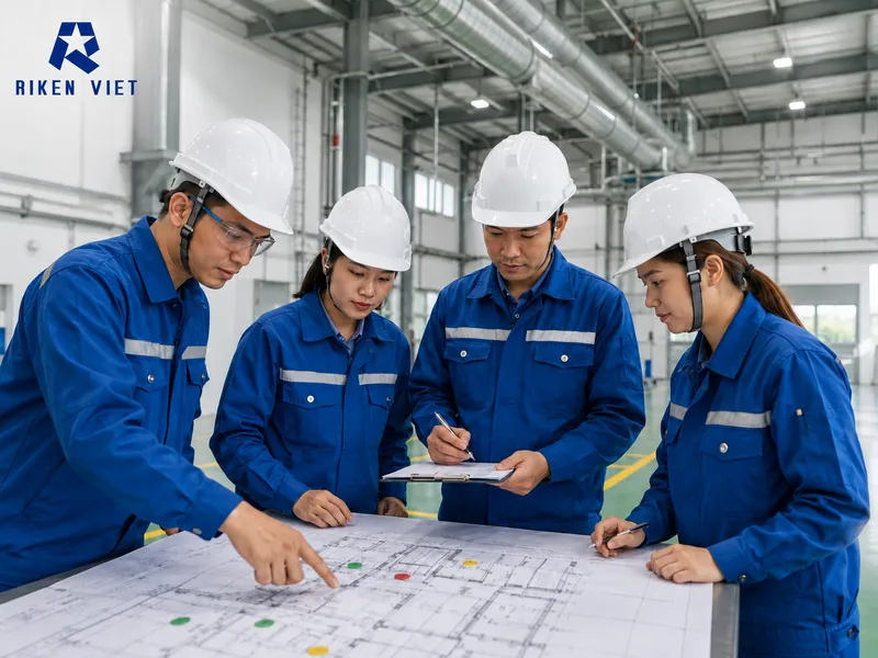 Đội ngũ kỹ sư cần khảo sát đúng khu vực có nguy cơ khí độc, khí cháy nổ hoặc thiếu oxy để xây dựng phương án giám sát khí an toàn cho nhà xưởng. Đội ngũ kỹ sư cần khảo sát đúng khu vực có nguy cơ khí độc, khí cháy nổ hoặc thiếu oxy để xây dựng phương án giám sát khí an toàn cho nhà xưởng.