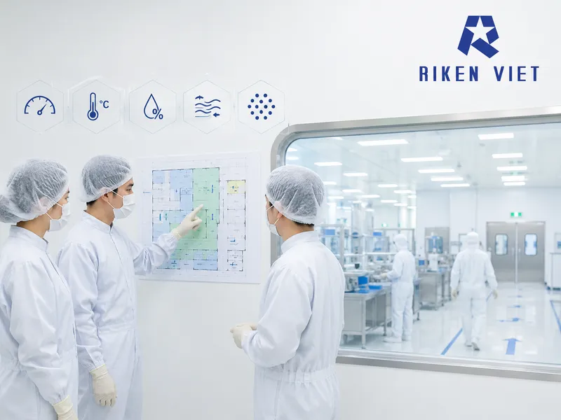 Việc phân vùng khu vực, kiểm soát chênh áp và xác định điểm giám sát giúp phòng sạch hạn chế nguy cơ nhiễm bẩn, sai lệch thông số và gián đoạn sản xuất. Việc phân vùng khu vực, kiểm soát chênh áp và xác định điểm giám sát giúp phòng sạch hạn chế nguy cơ nhiễm bẩn, sai lệch thông số và gián đoạn sản xuất.