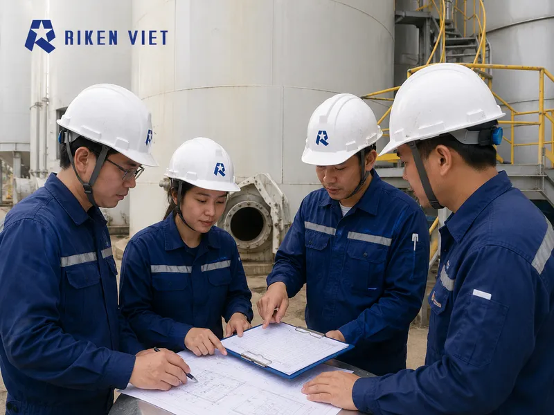 Kỹ sư cần đánh giá khí quyển bên trong silo trước khi thao tác, đặc biệt tại các khu vực có nguy cơ thiếu oxy, tích tụ khí độc hoặc hình thành hỗn hợp cháy nổ. Kỹ sư cần đánh giá khí quyển bên trong silo trước khi thao tác, đặc biệt tại các khu vực có nguy cơ thiếu oxy, tích tụ khí độc hoặc hình thành hỗn hợp cháy nổ.