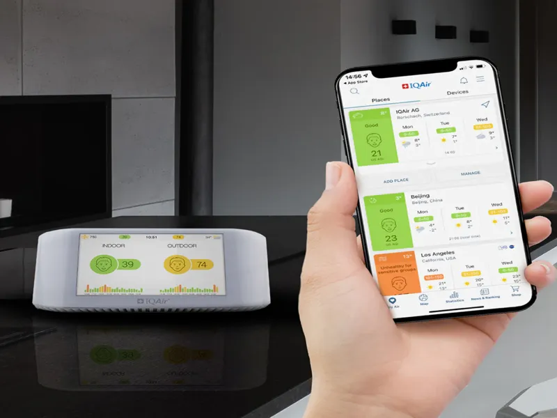 máy đo chất lượng không khí iqair