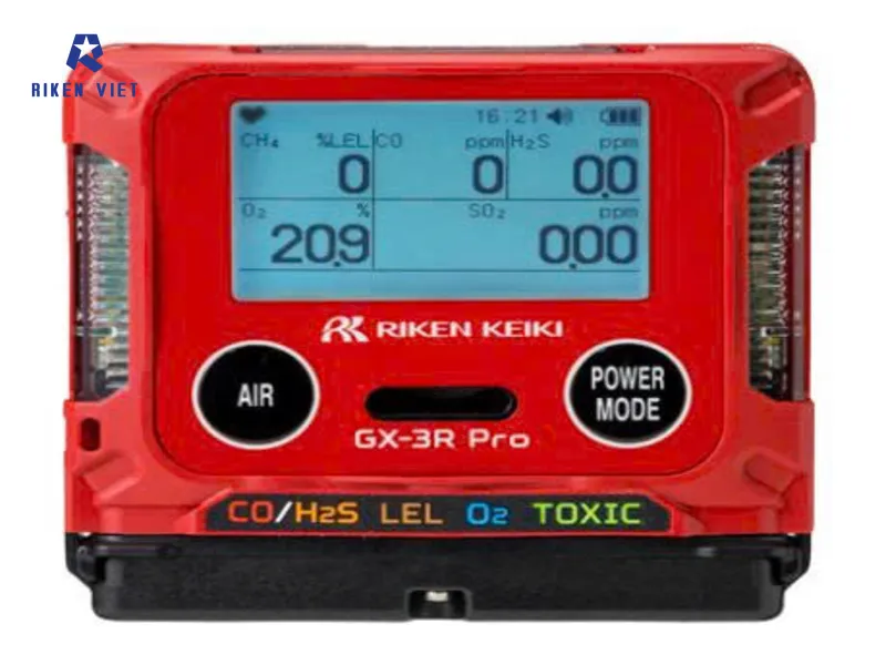 GX-3R Pro: Máy đo 5 khí (có khí CO2) nhỏ nhẹ nhất thế giới, chống nước IP66/68, Bluetooth, bảo hành 3 năm, báo động lớn. GX-3R Pro: Máy đo 5 khí (có khí CO2) nhỏ nhẹ nhất thế giới, chống nước IP66/68, Bluetooth, bảo hành 3 năm, báo động lớn.
