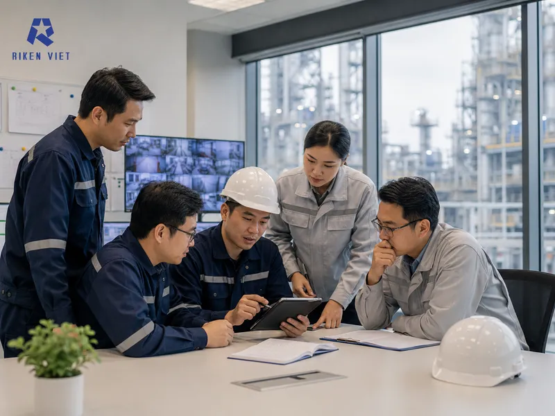 Đội ngũ HSE và kỹ thuật phối hợp đánh giá dữ liệu hiện trường, rà soát quy trình giám sát CO và phương án cảnh báo khi nồng độ vượt ngưỡng. Đội ngũ HSE và kỹ thuật phối hợp đánh giá dữ liệu hiện trường, rà soát quy trình giám sát CO và phương án cảnh báo khi nồng độ vượt ngưỡng.