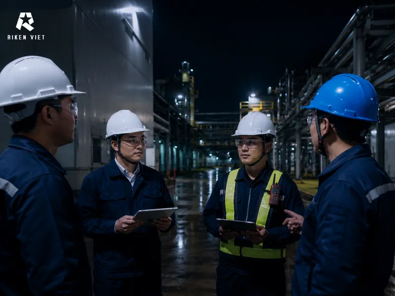 Phối hợp vận hành và theo dõi cảnh báo sớm để duy trì ngưỡng NH3 an toàn, hạn chế rủi ro trong hệ thống lạnh công nghiệp. Phối hợp vận hành và theo dõi cảnh báo sớm để duy trì ngưỡng NH3 an toàn, hạn chế rủi ro trong hệ thống lạnh công nghiệp.