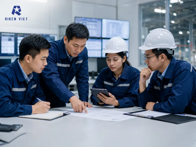 Đội ngũ kỹ thuật phối hợp rà soát quy trình an toàn, điểm đo khí và phương án giám sát để bảo vệ người lao động khi làm việc trong khu vực rủi ro. Đội ngũ kỹ thuật phối hợp rà soát quy trình an toàn, điểm đo khí và phương án giám sát để bảo vệ người lao động khi làm việc trong khu vực rủi ro.