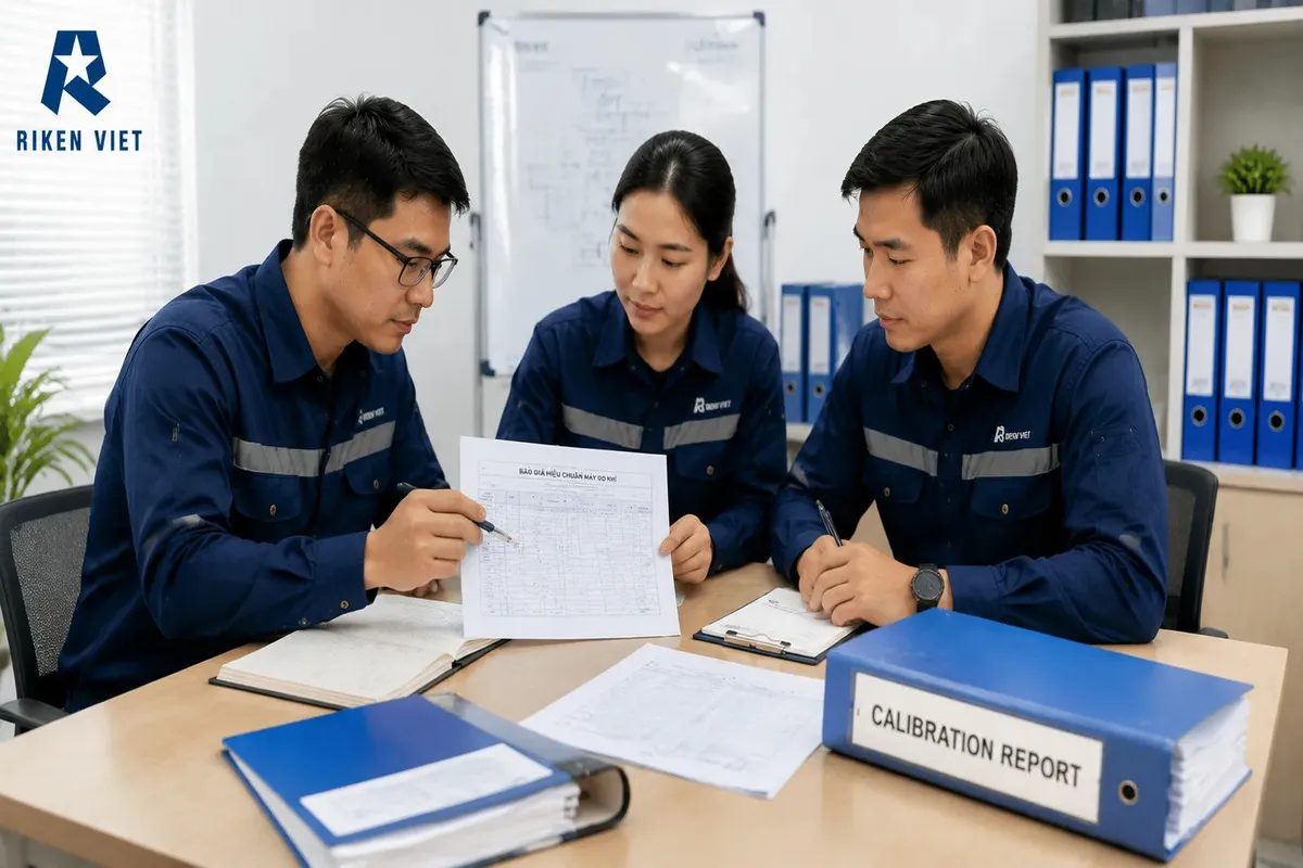 Đội ngũ kỹ thuật rà soát báo giá, phạm vi hiệu chuẩn và hồ sơ bàn giao thiết bị. Đội ngũ kỹ thuật rà soát báo giá, phạm vi hiệu chuẩn và hồ sơ bàn giao thiết bị.