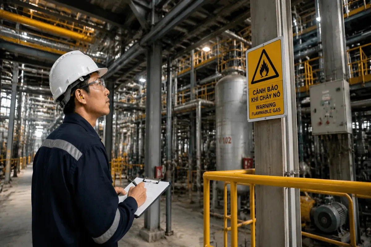Giải Pháp Cảnh Báo Khí Cháy Nổ Cho Nhà Máy