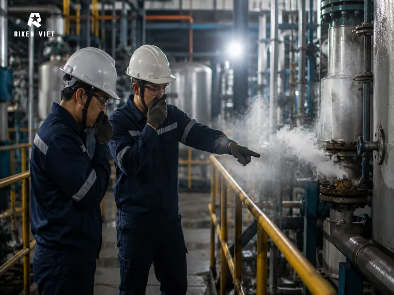 Phát hiện sớm dấu hiệu bất thường là bước đầu tiên để hạn chế nguy cơ phơi nhiễm NH3 trong nhà máy. Phát hiện sớm dấu hiệu bất thường là bước đầu tiên để hạn chế nguy cơ phơi nhiễm NH3 trong nhà máy.