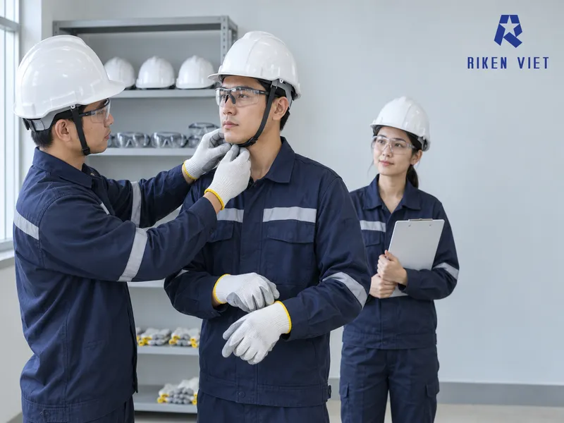 Kiểm tra đầy đủ PPE trước khi thao tác giúp hạn chế những sai sót có thể phát sinh trong quá trình làm việc. Kiểm tra đầy đủ PPE trước khi thao tác giúp hạn chế những sai sót có thể phát sinh trong quá trình làm việc.